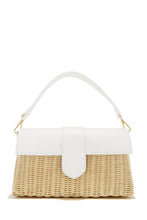 Load image into Gallery viewer, White Woven Top Handle bag
