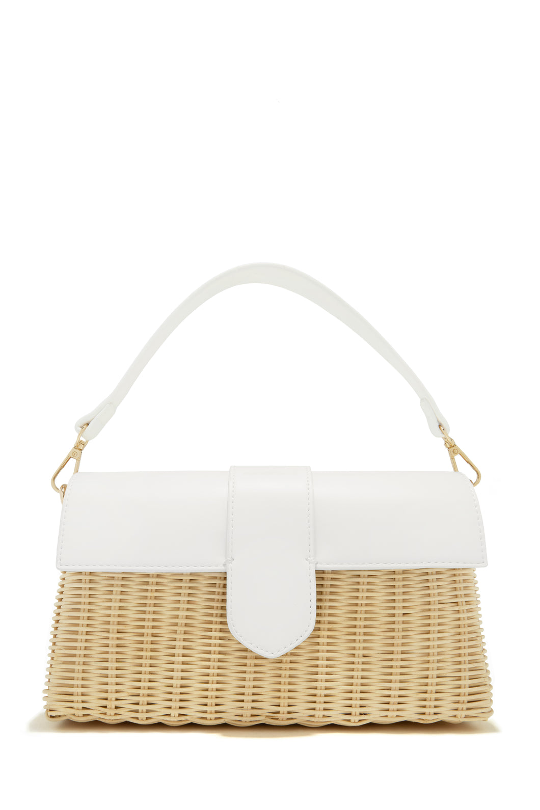 Natural and White Bag