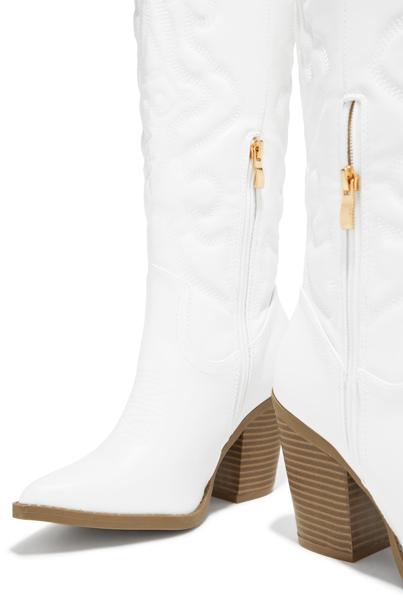 Kaylee 2.0 Western Style Bootie (White) – Lola Monroe Boutique