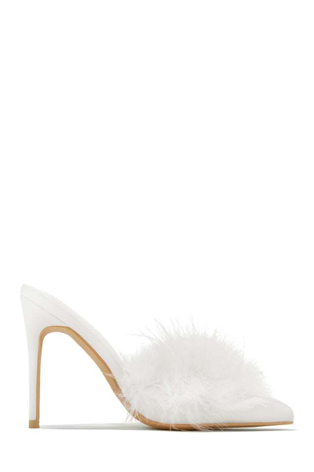 Load image into Gallery viewer, High Heel mules in White
