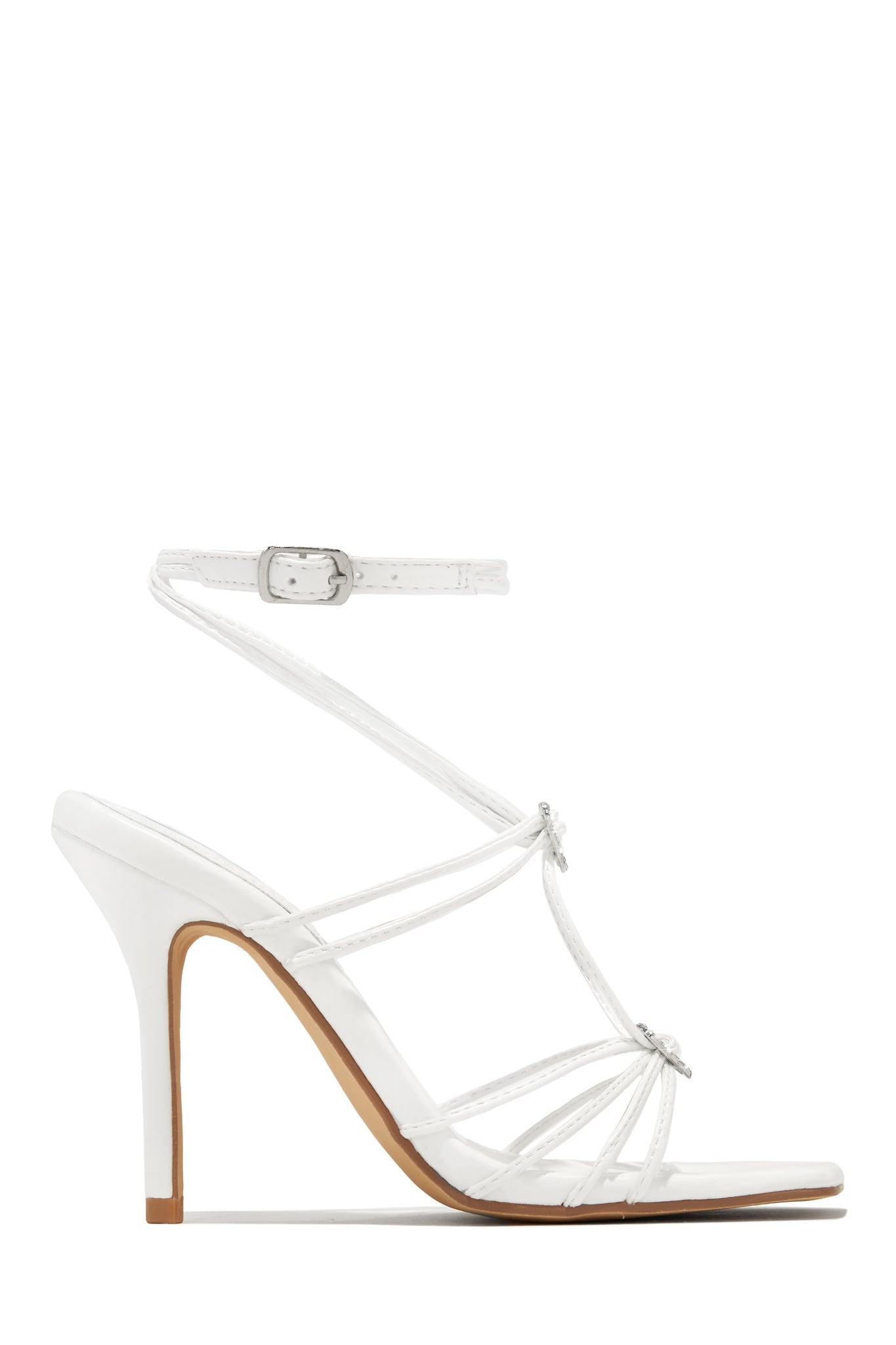 Miss Lola | Lovestruck Pink Embellished Strappy High Heels – MISS LOLA