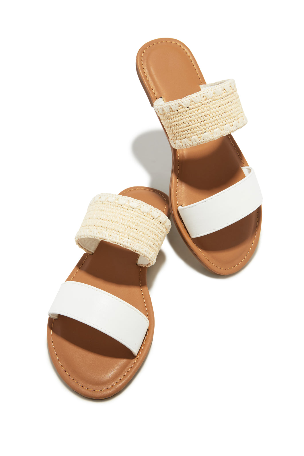 Janice Slip On Sandals - White