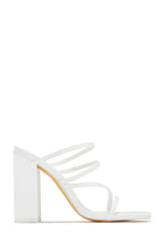 Load image into Gallery viewer, Jaziel Block Heel Mules - White
