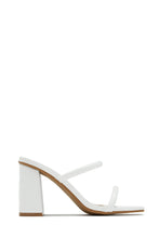 Load image into Gallery viewer, Jenna Block Heel Mules - Ivory
