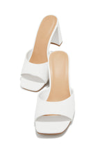 Load image into Gallery viewer, Layla Block Heel Mules - White
