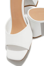 Load image into Gallery viewer, Layla Block Heel Mules - White
