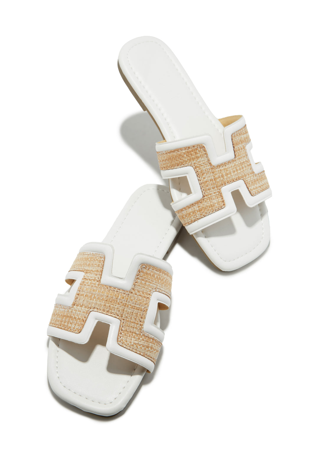 Yuliana Slip On Sandals - White