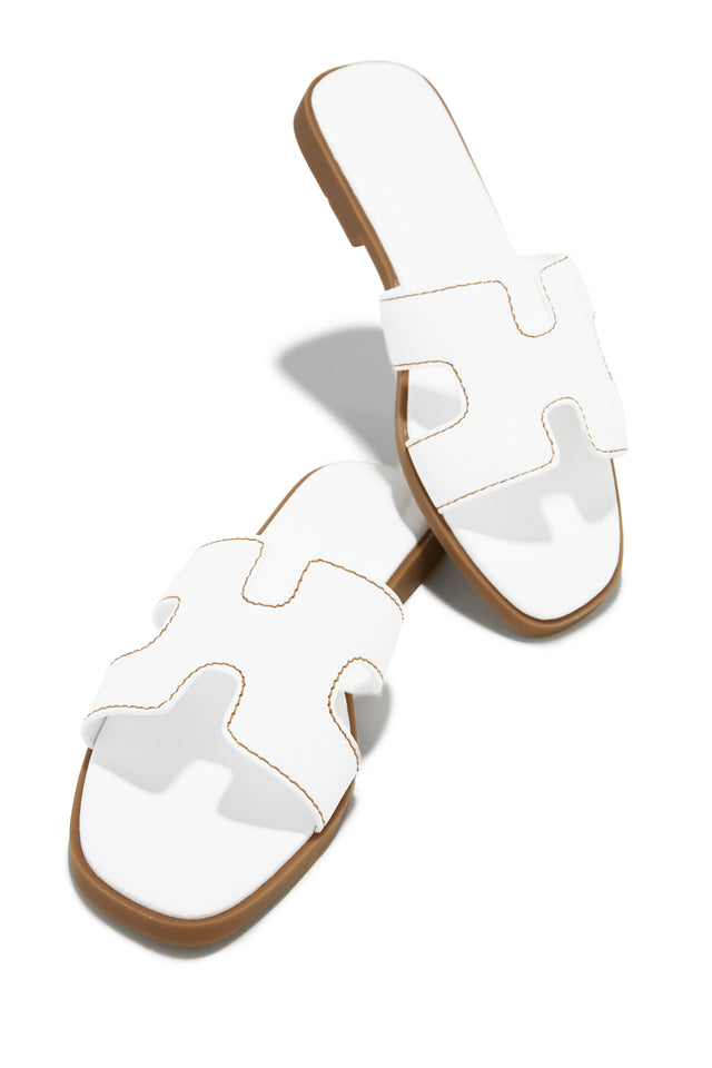 Load image into Gallery viewer, Lucy Slip On Sandals - White

