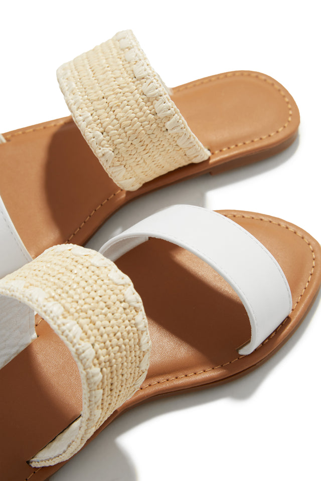 Load image into Gallery viewer, Janice Slip On Sandals - White
