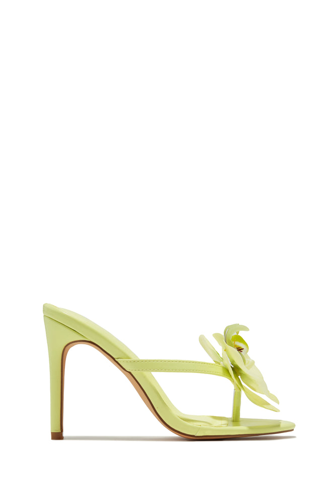 Load image into Gallery viewer, Yellow Single Sole High Heel Mules
