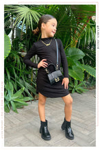 Load image into Gallery viewer, Mini Negin Kids Pull On Ankle Boots - Black
