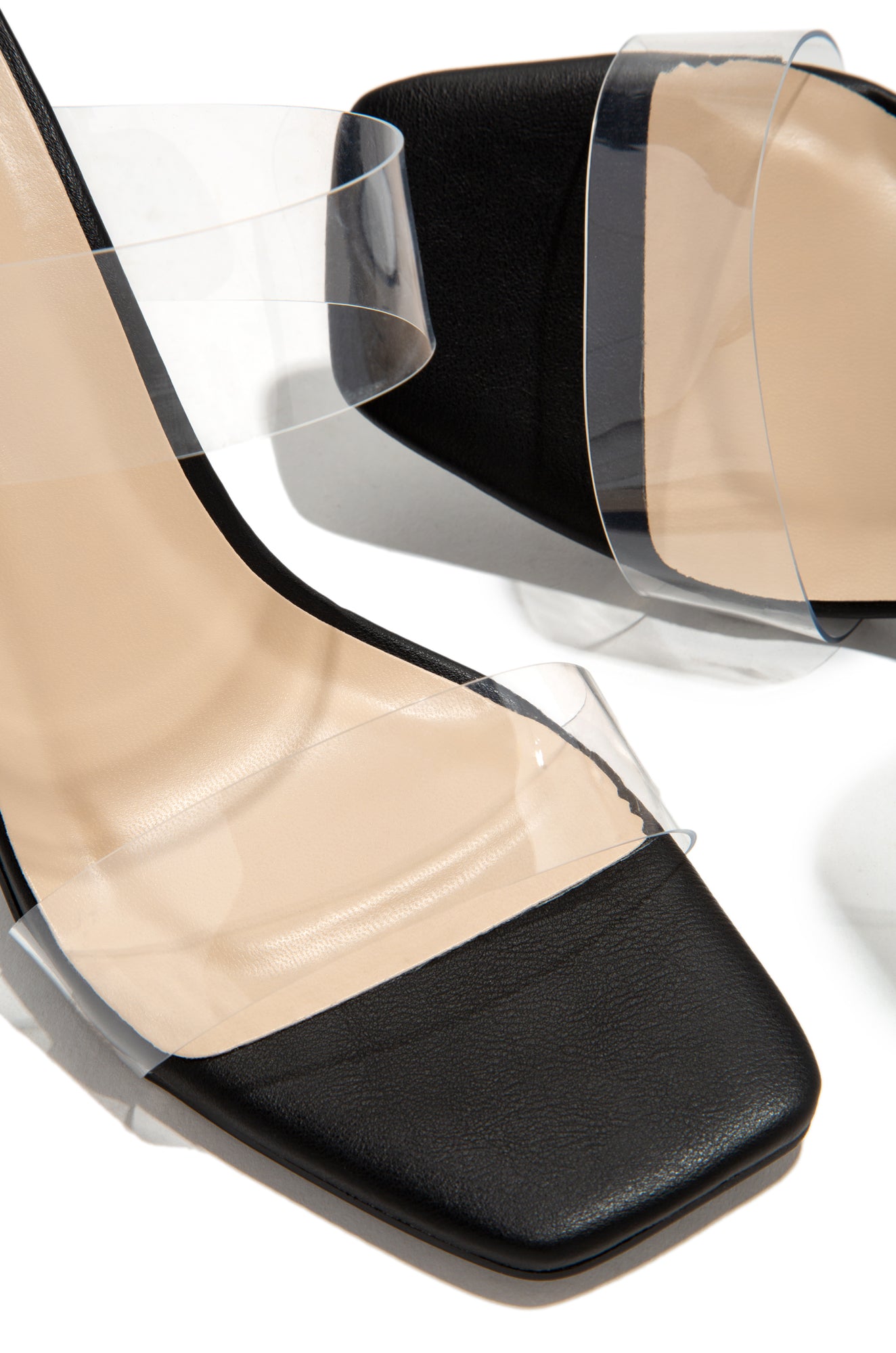 Black pointed strappy heels | boohoo UK