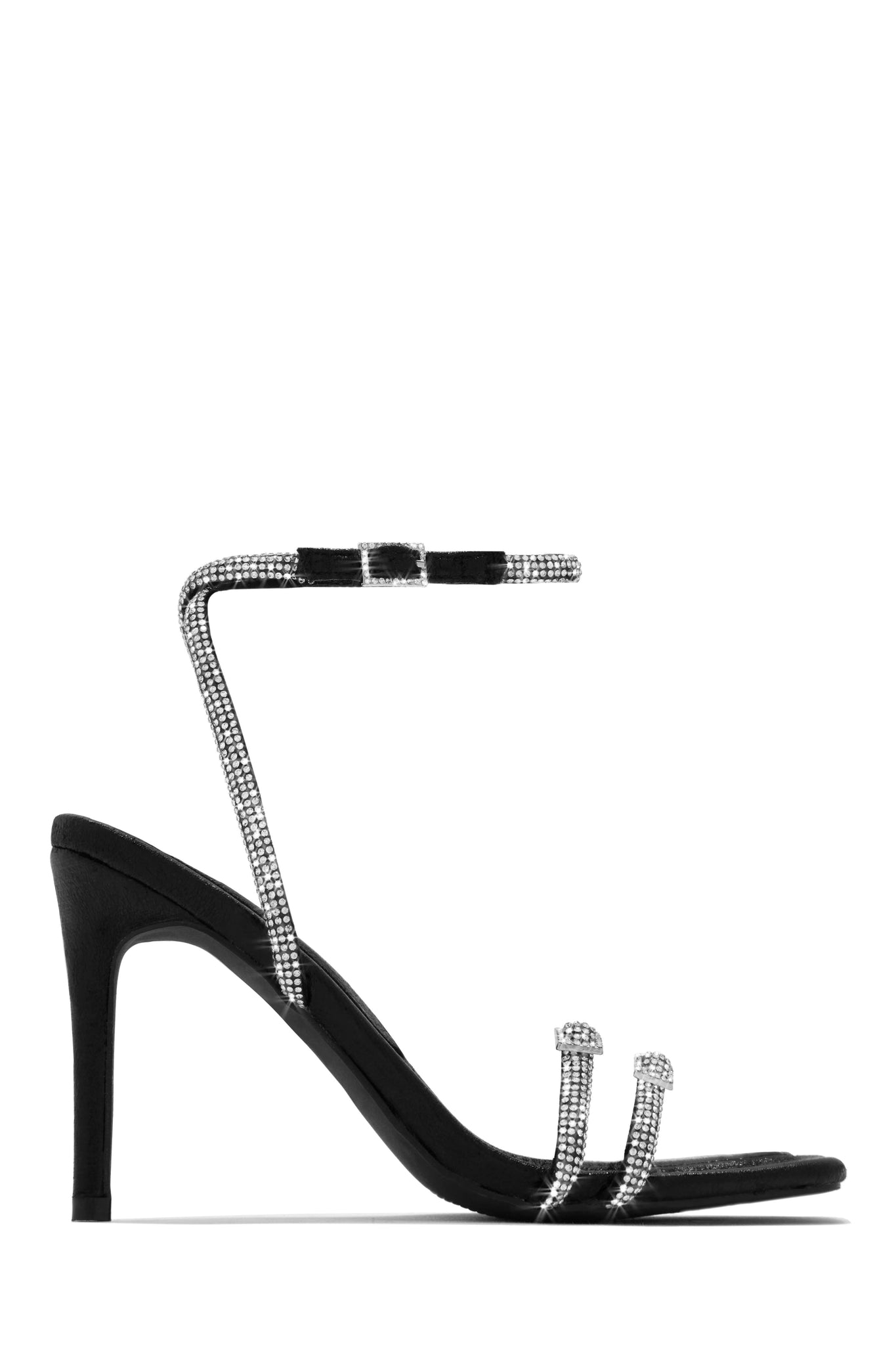 Miss Lola  Black Embellished Heels – MISS LOLA