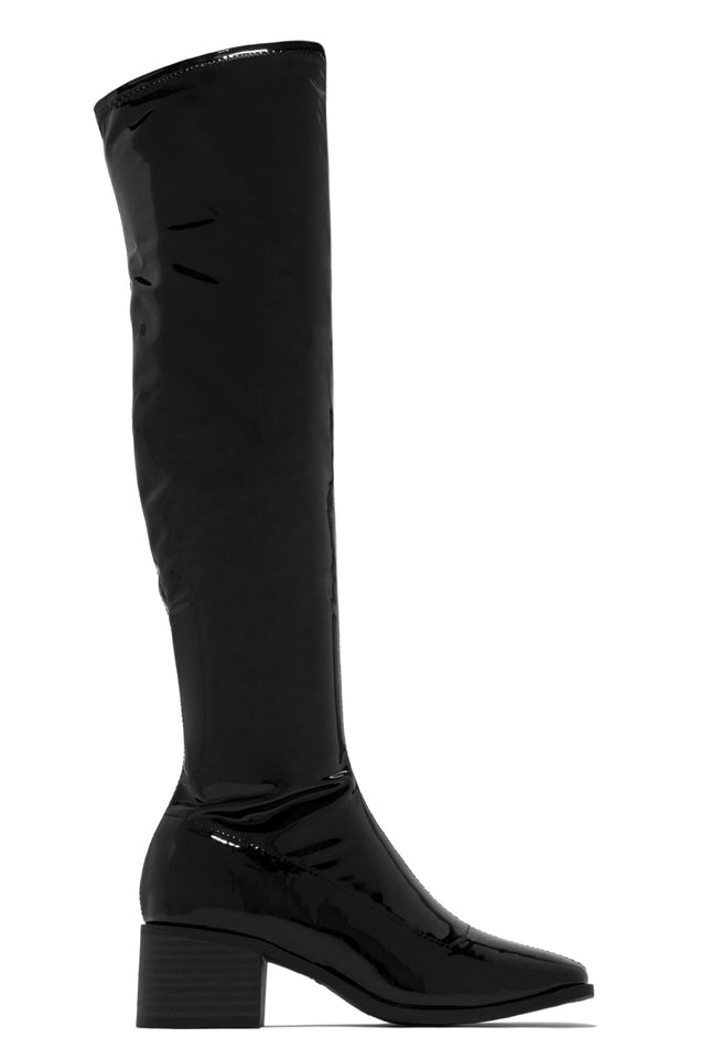 Miss Lola, Shoes, Miss Lola South London Black Over The Knee Heel Boots
