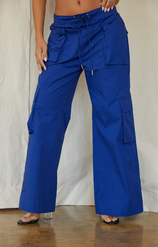 haxmnou women casual high waisted cargo pants wide leg casual denim  trousers multi pocket cargo jeans blue xl
