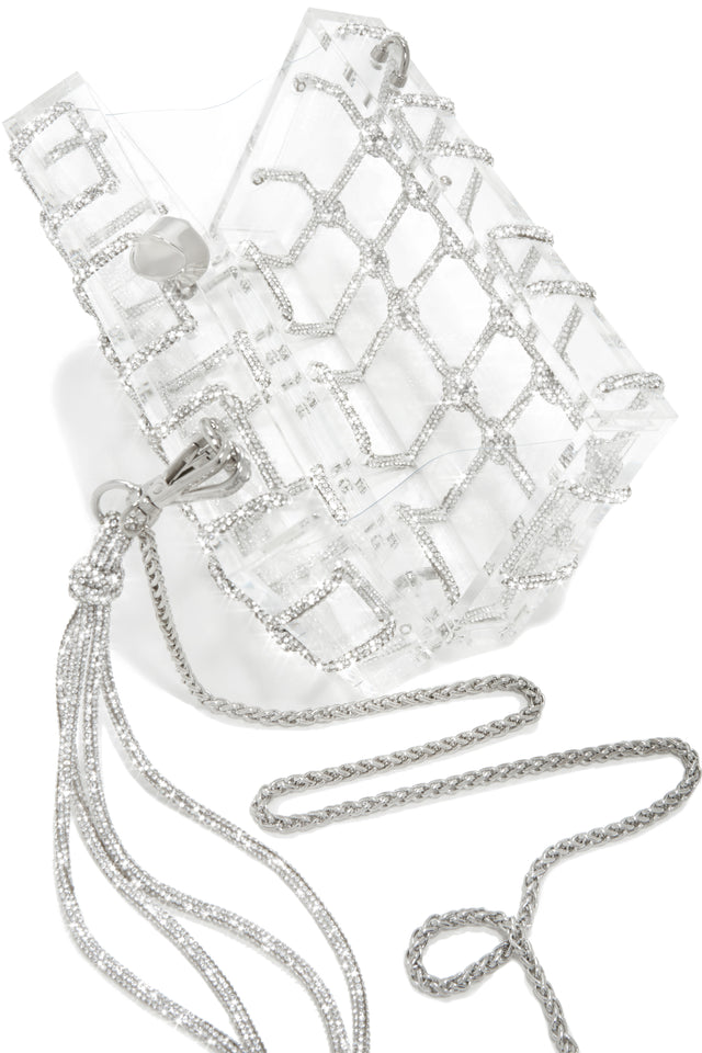 Load image into Gallery viewer, Clear Acrylic Embellished Bag
