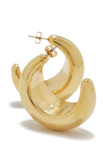 Load image into Gallery viewer, Chunky Gold Tone Hoops
