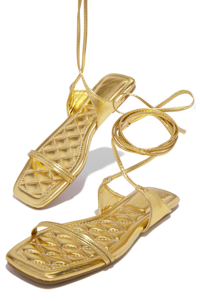 Load image into Gallery viewer, Gold Sandals
