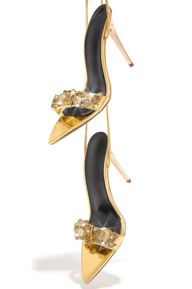 jimmy choo farley pointy toe sandal gold clear heel | Clear heels, Toe  sandals, Heels shopping