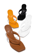 Load image into Gallery viewer, Heels Available In White, Orange, Black, And Tan
