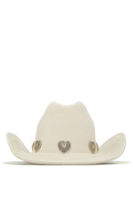 Load image into Gallery viewer, Cowgirl Western Cream Hat
