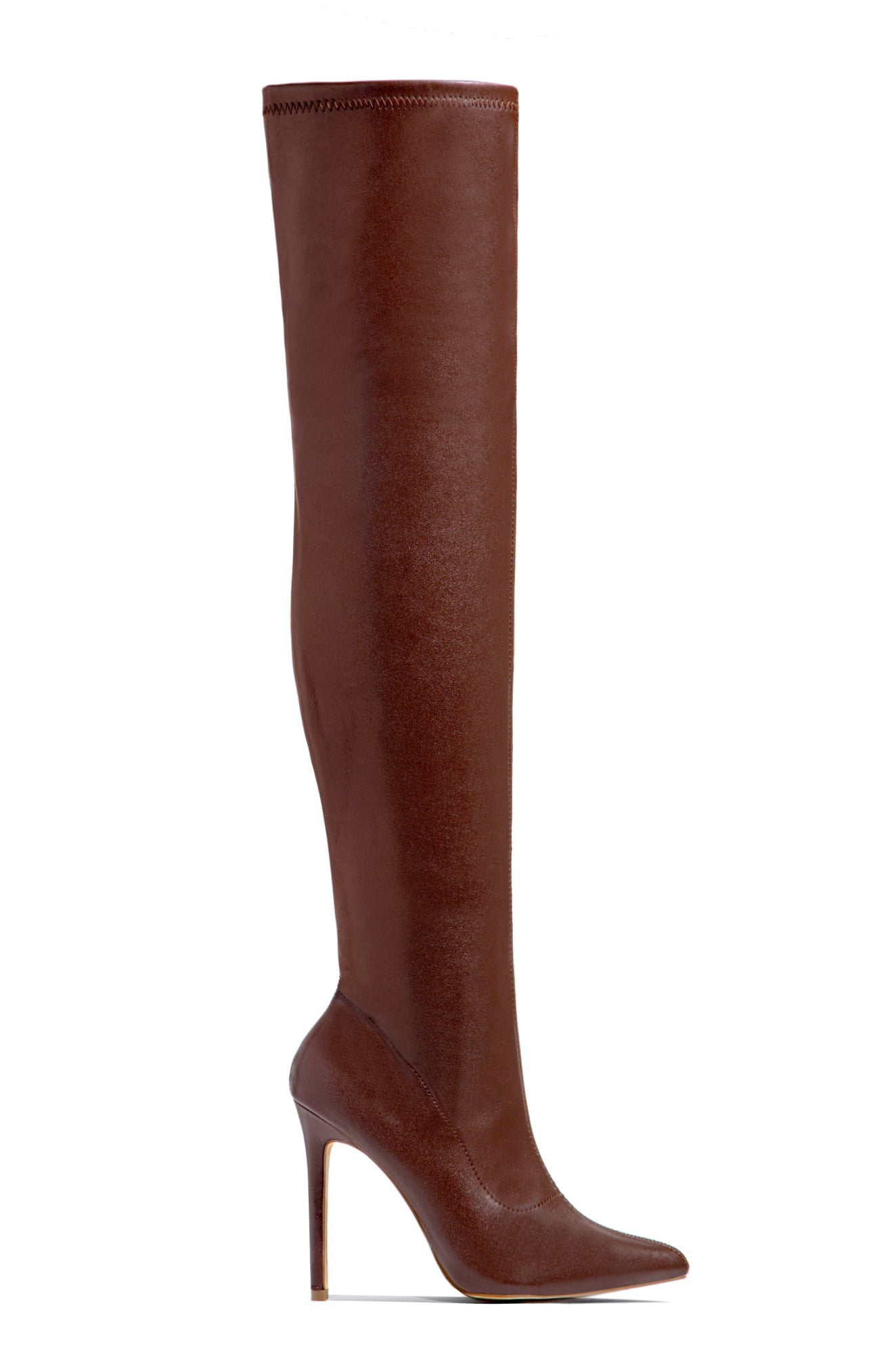 Mocha thigh high boots on sale