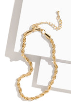 Load image into Gallery viewer, She&#39;s Golden Chain Anklet - Gold
