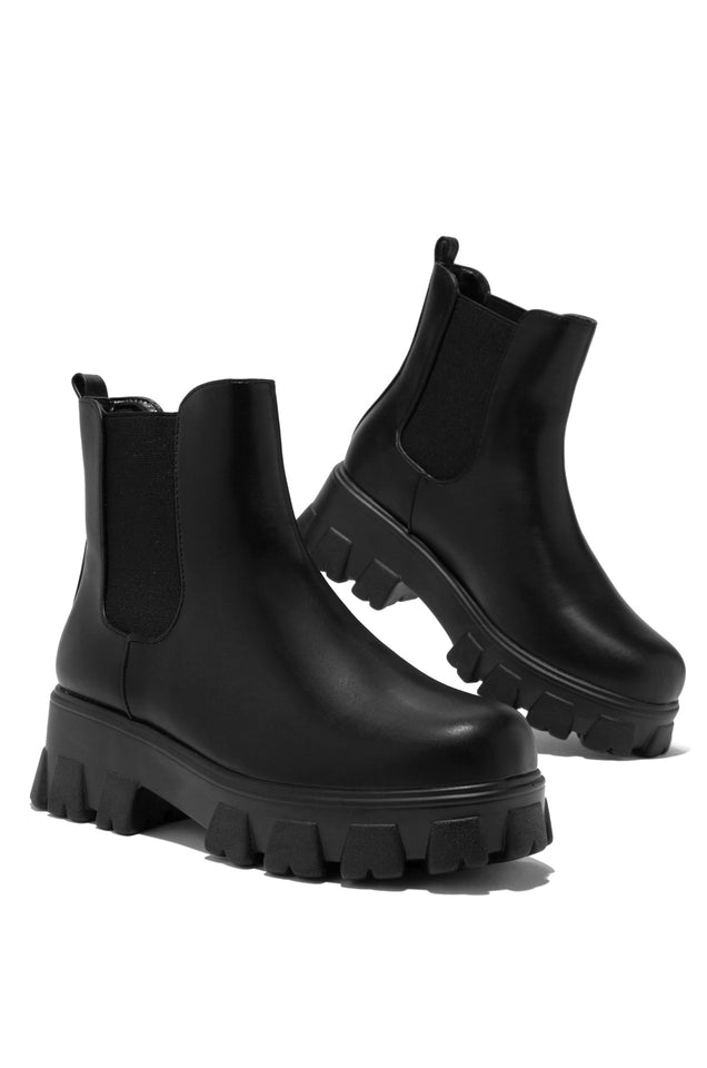 Load image into Gallery viewer, Zuzanna Combat Boots - Black PU
