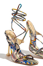 Load image into Gallery viewer, Wine &amp; Dine Lace Up Heels - Multi
