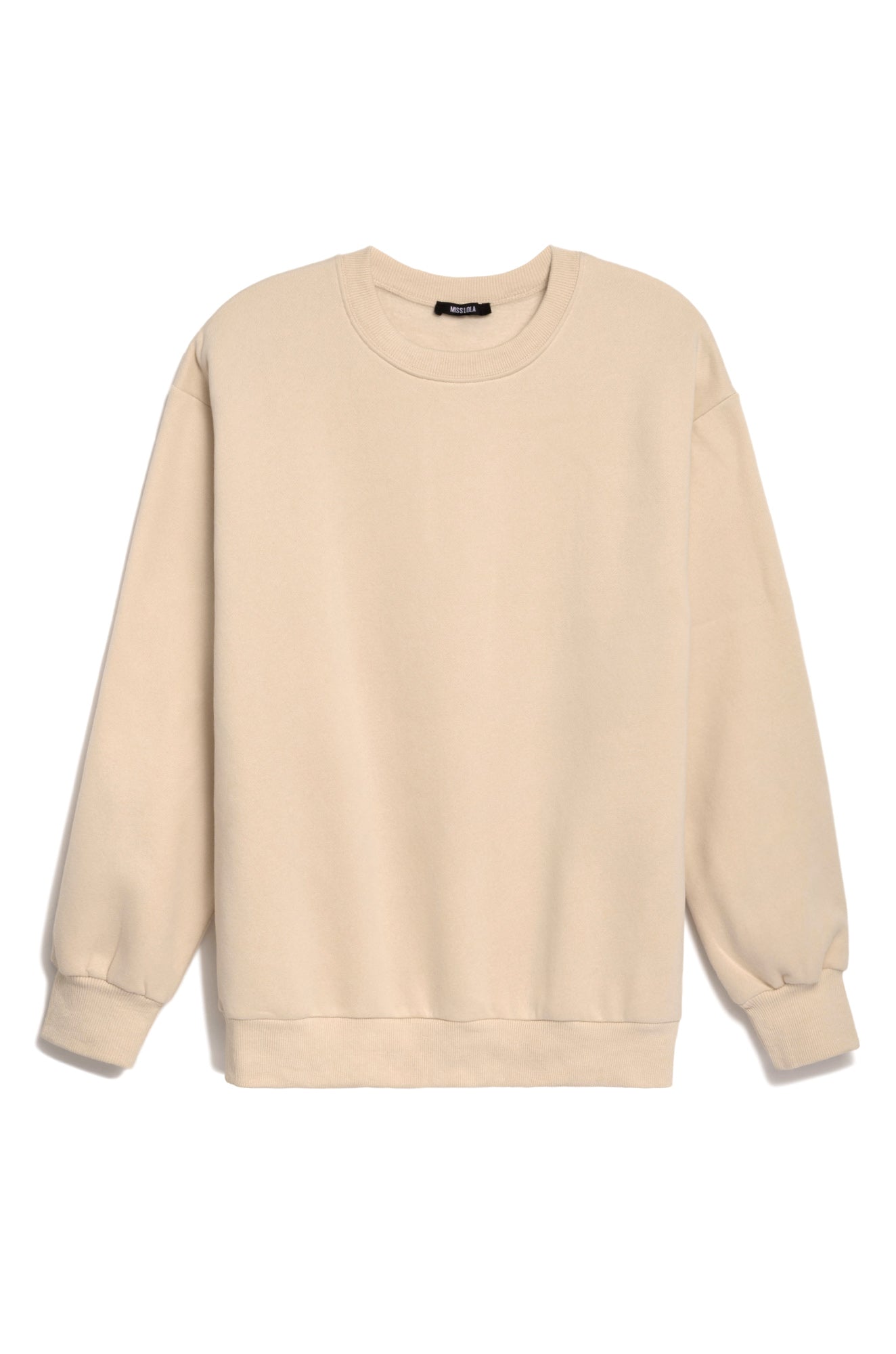 Miss Lola | Cream Adult Crewneck Sweater – MISS LOLA