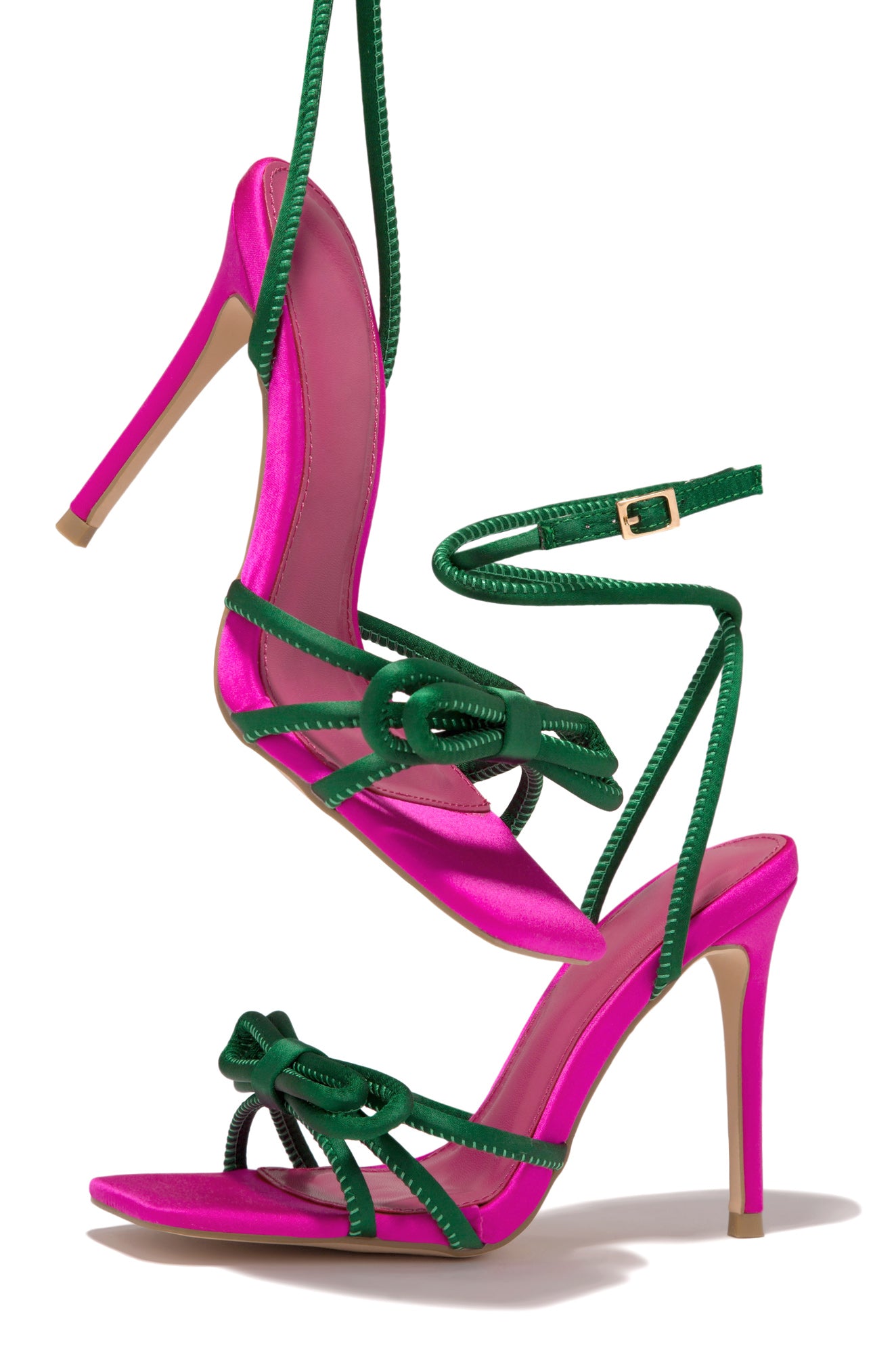 Rainbow Pink Transparent Colorful Chunky Heels, Women's Fashion, Footwear,  Heels on Carousell