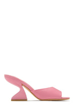 Load image into Gallery viewer, Racquel Mid Heel Mules - Metallic Pink
