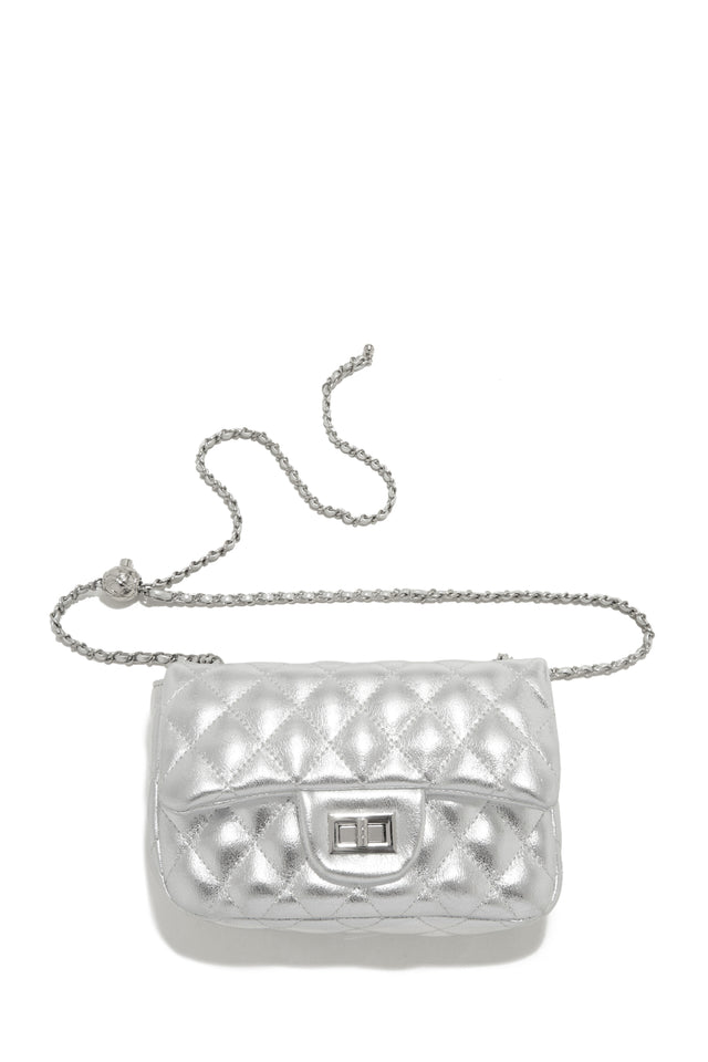 Miss Lola  Christa White Quilted Flap Bag – MISS LOLA