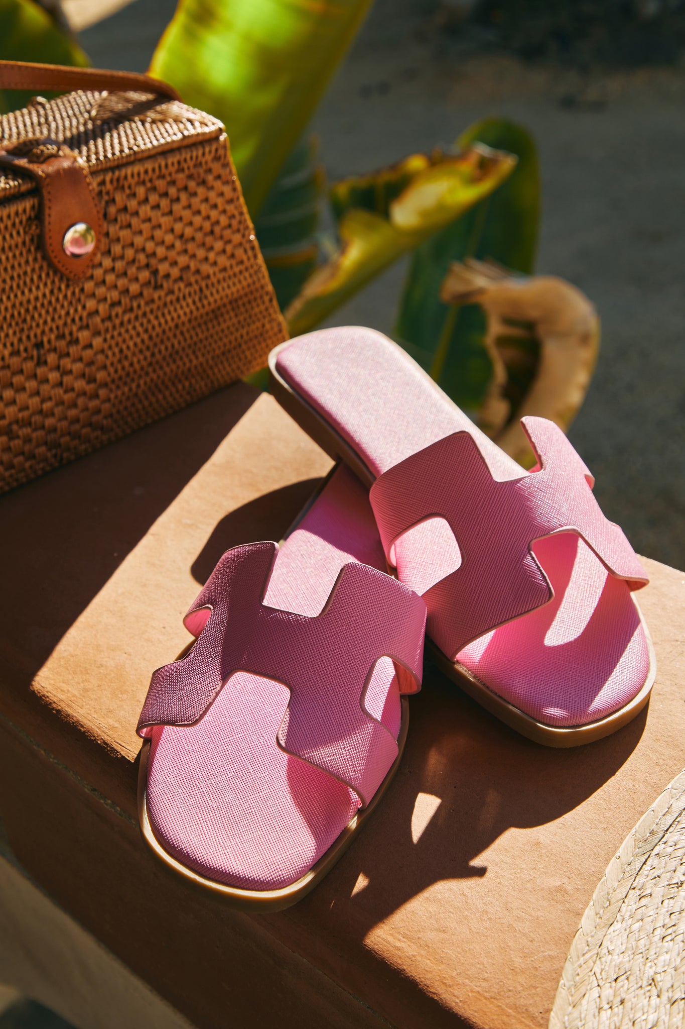 Pink slip hot sale on sandals