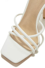 Load image into Gallery viewer, Holly Lace Up Strappy Heels - White
