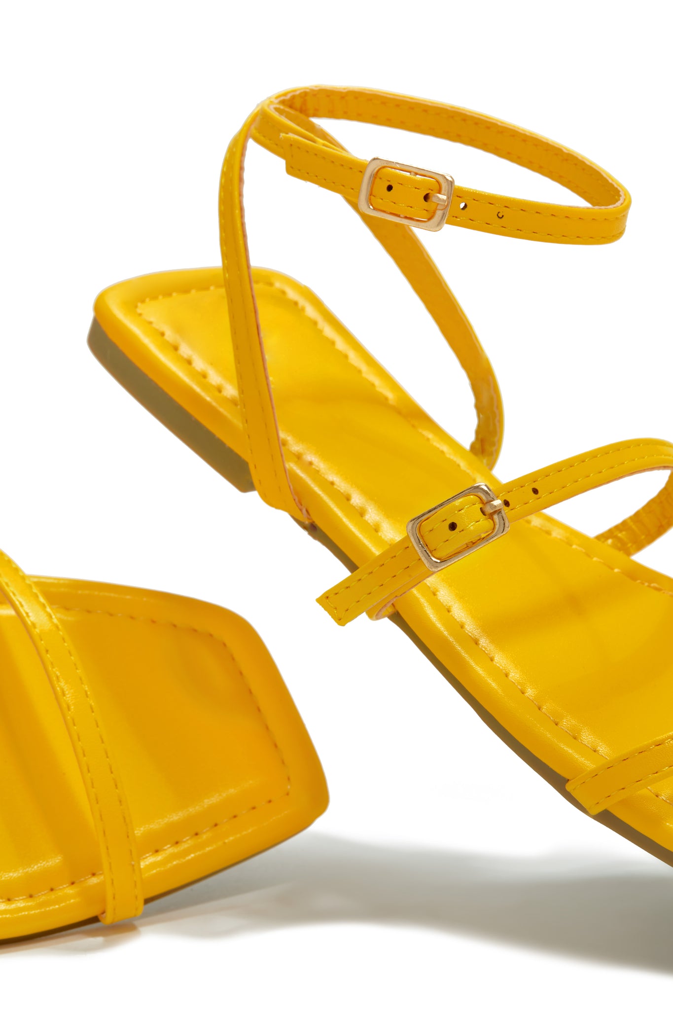 Yellow on sale flat sandals